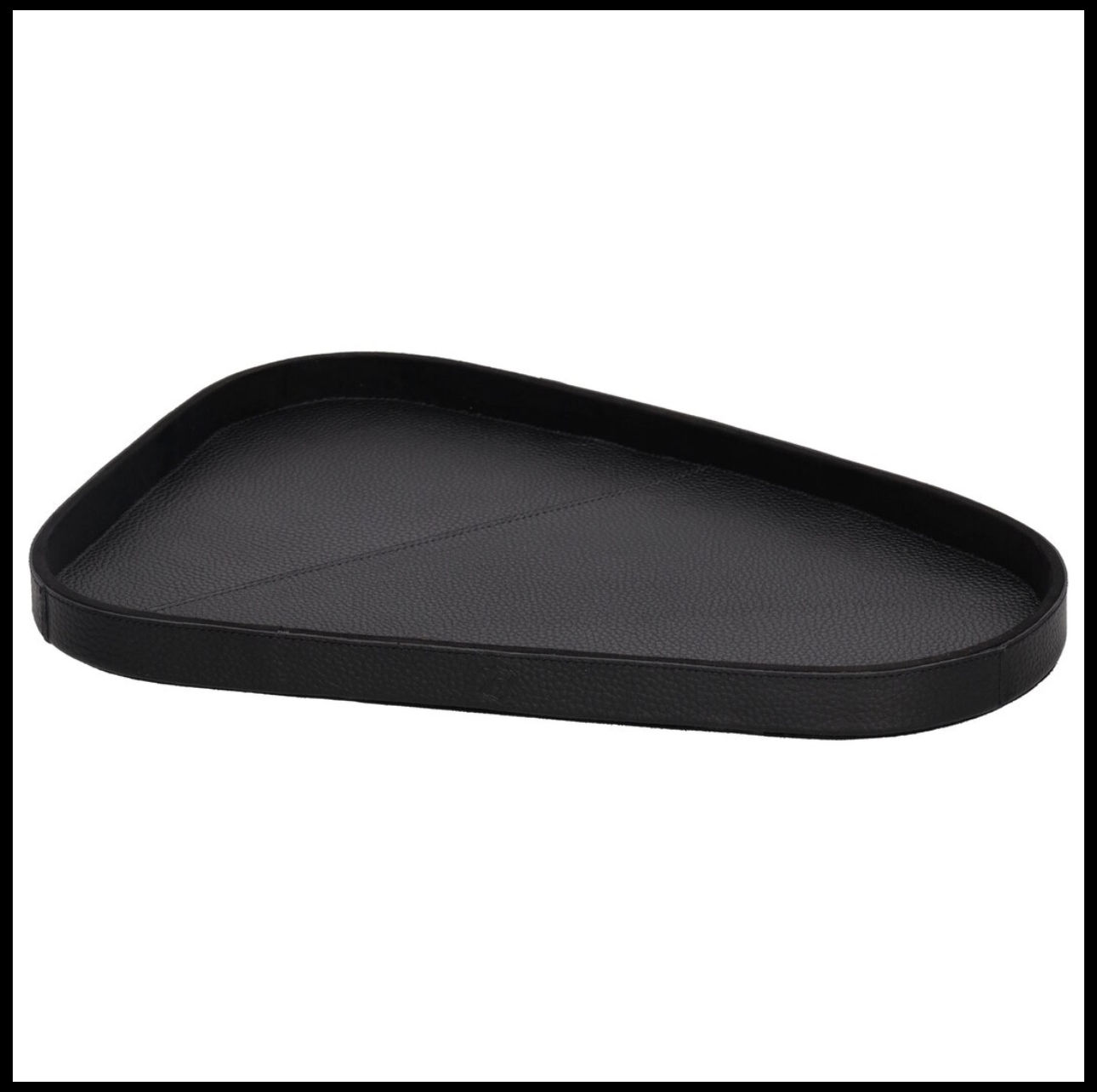 Chamada Organische tafelblad / zwart effen leer SMALL 