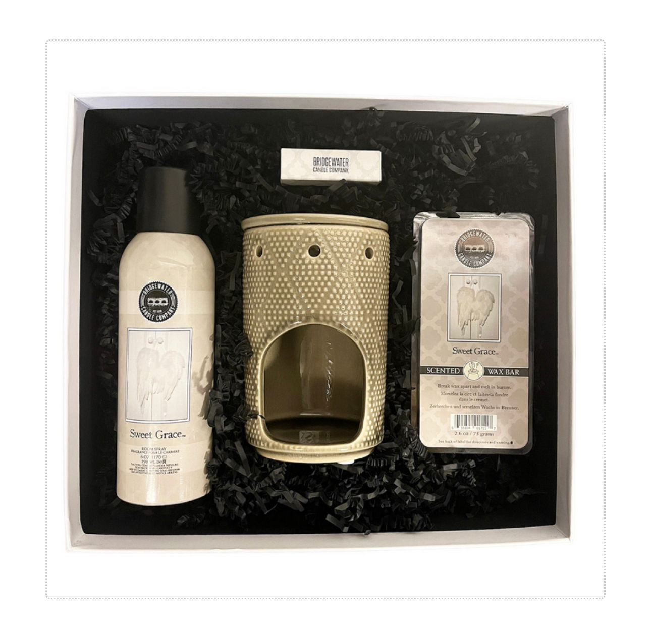 Kado set : wax brander/scented wax/roomspray