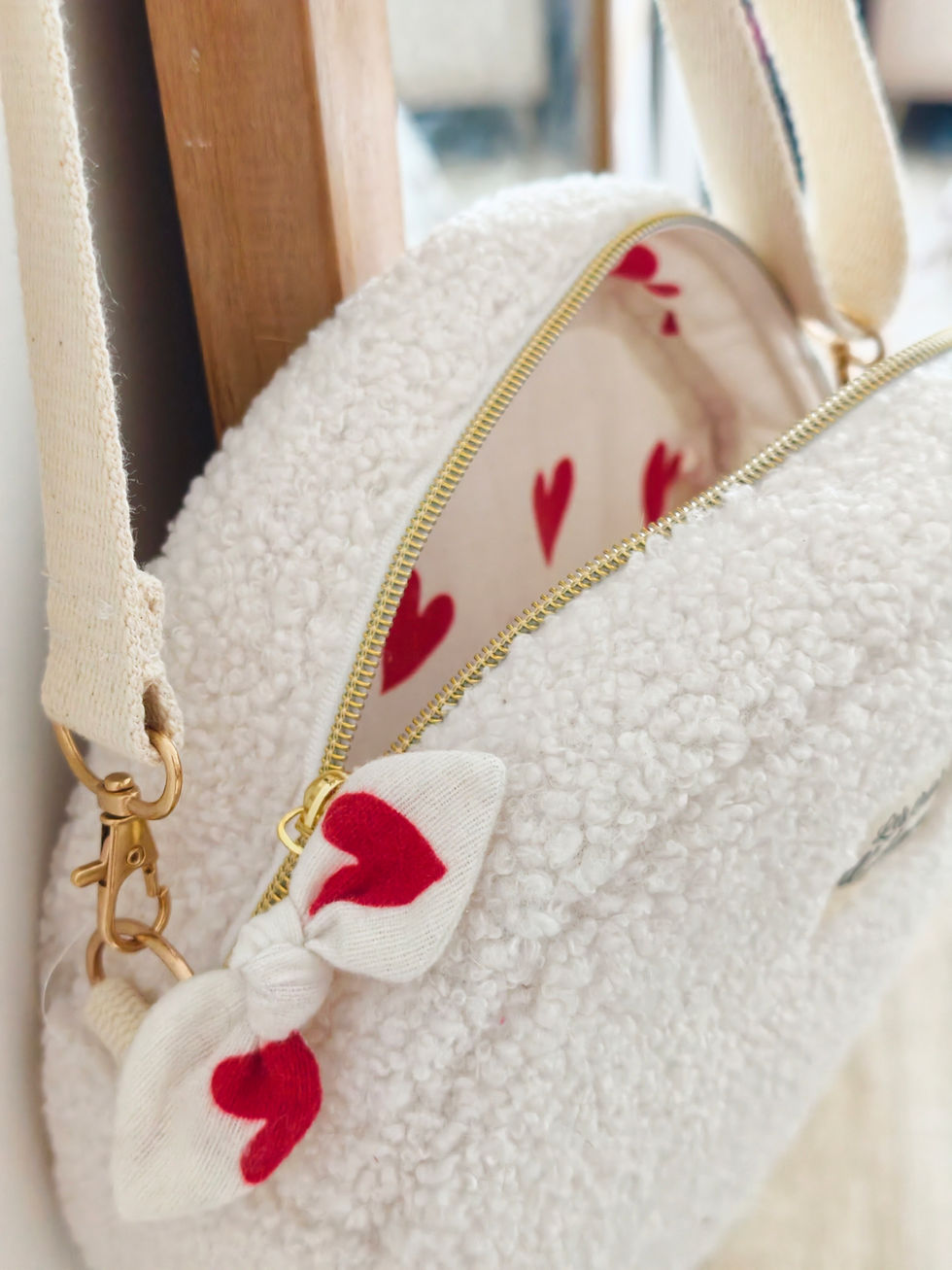 Miniature : Sac rond moumoute blanche