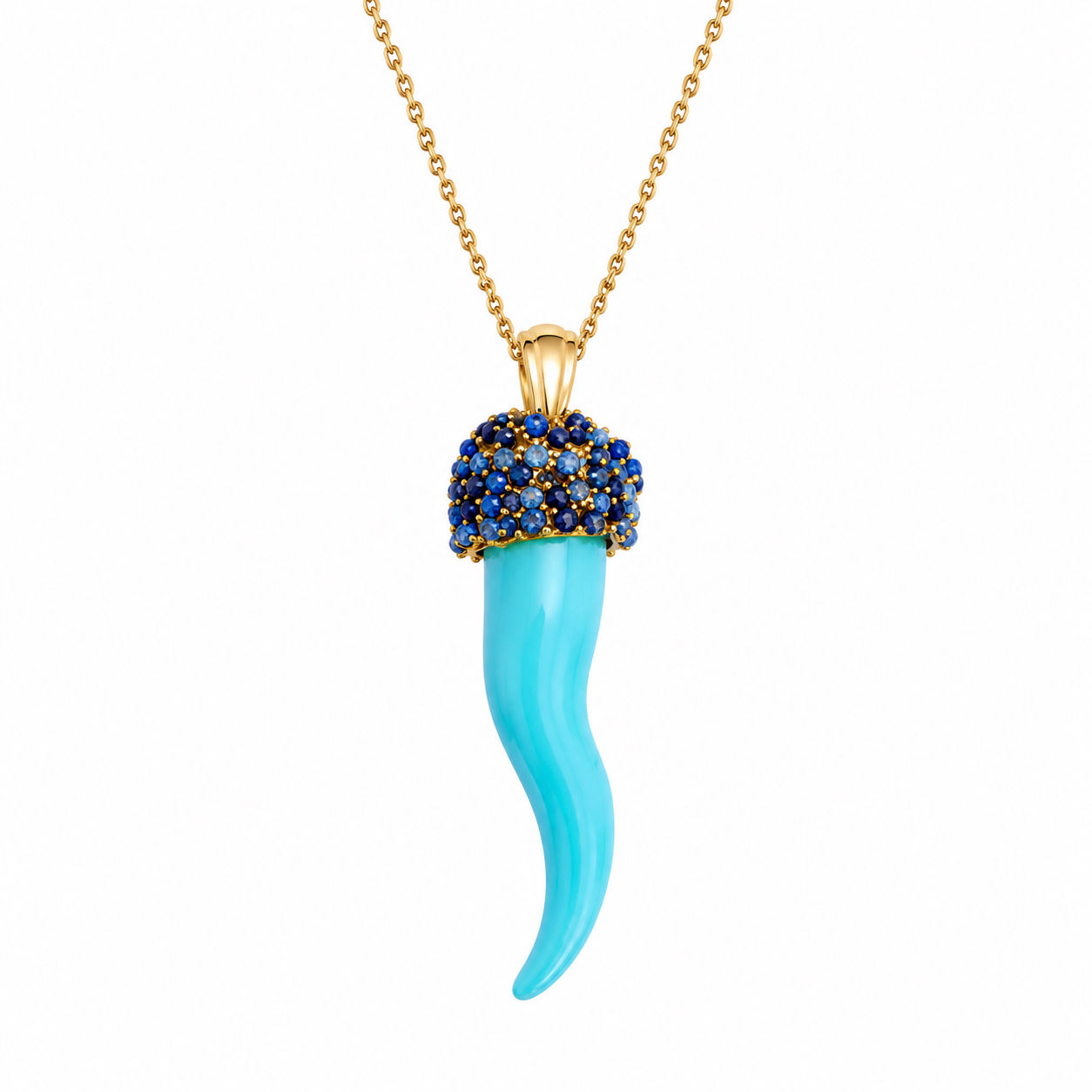  Deep lucky blue pendant