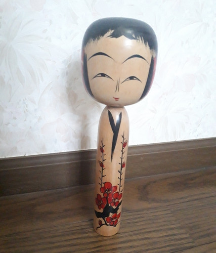 逸品こけし 遠刈田系統 佐藤英太郎工人 絶品枝梅絵柄 | ozekiya