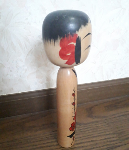 逸品こけし 遠刈田系統 佐藤英太郎工人 絶品枝梅絵柄 | ozekiya