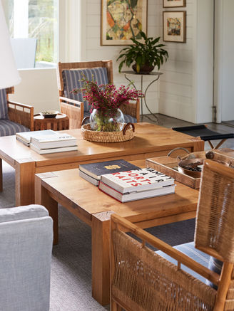 Larkmead vineyards, calistoga california tasting room interior coffee table styling