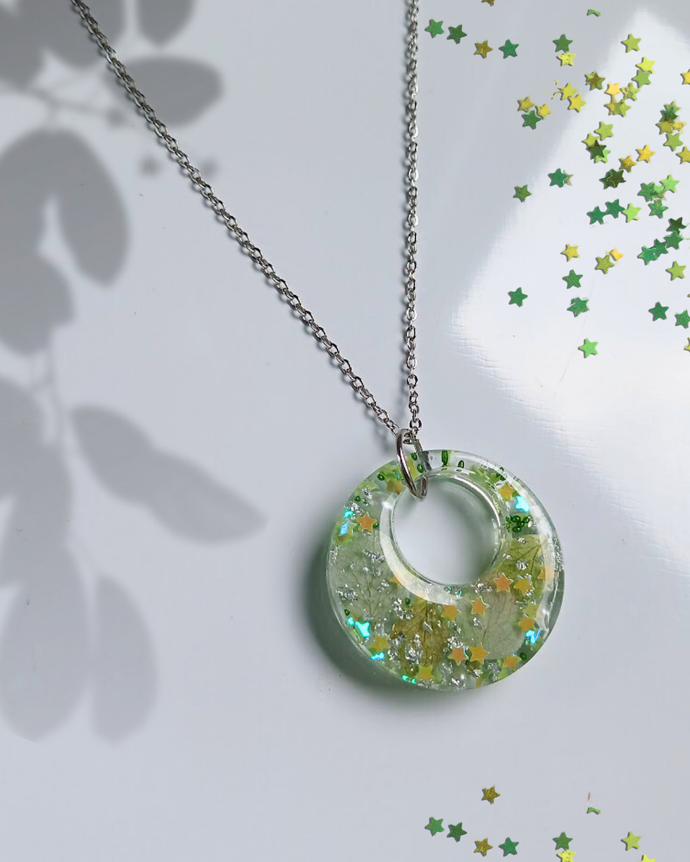 Miniature : COLLIER "LUNE VEGETALE"