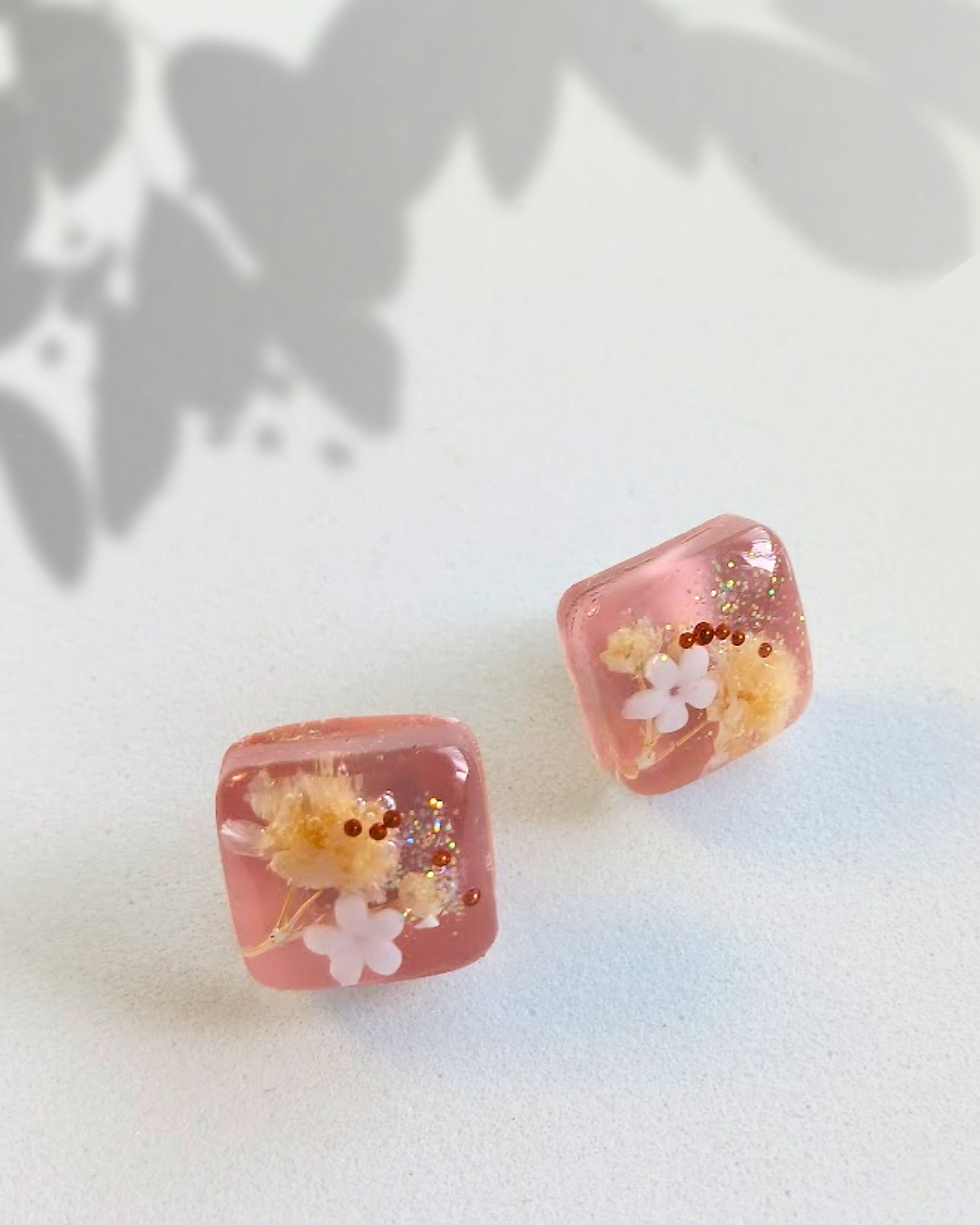 Miniature : BOUCLES D'OREILLES "SAKURA EPHEMERE"