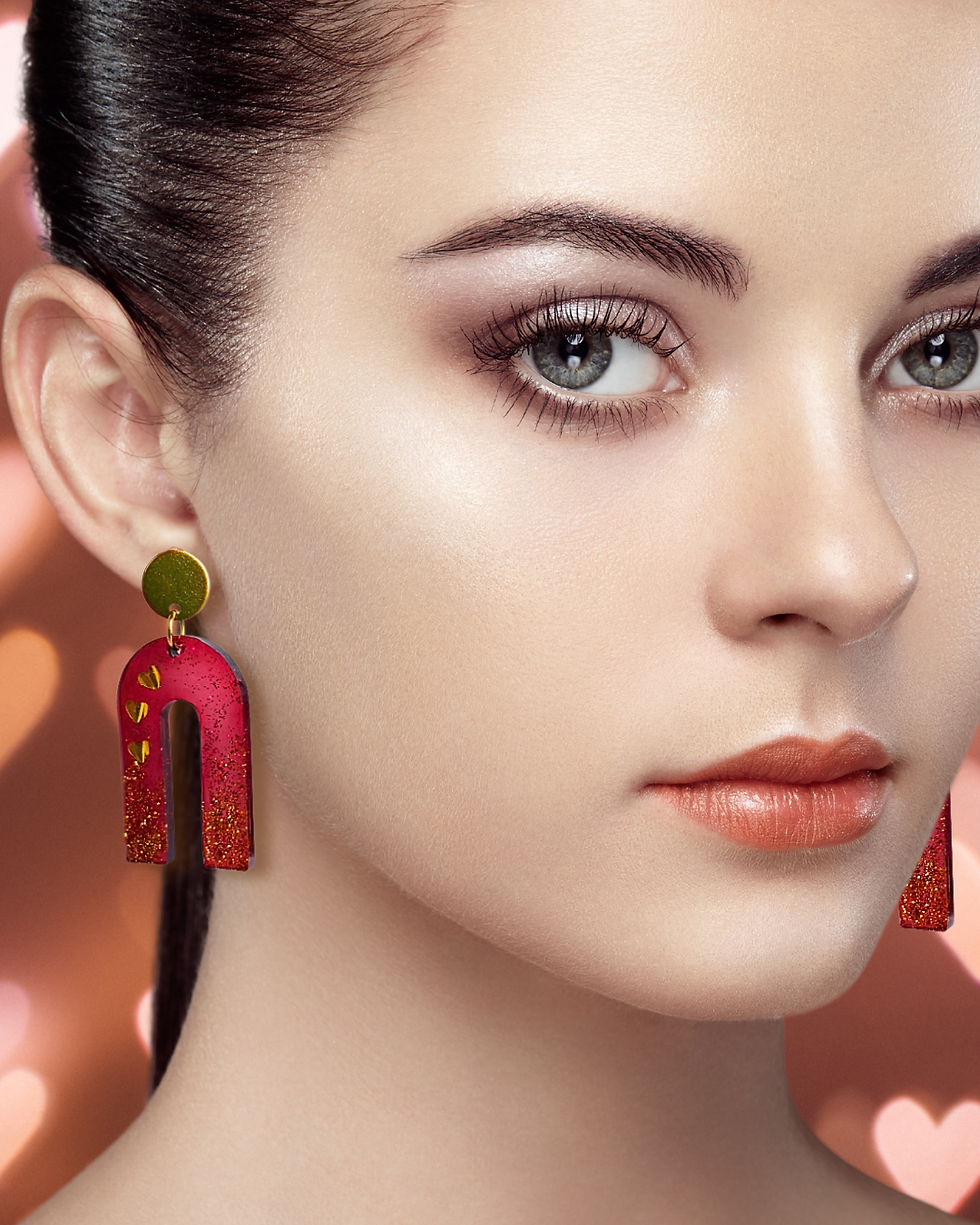 Miniature : BOUCLES D'OREILLES "ARC MAGNETIQUE"