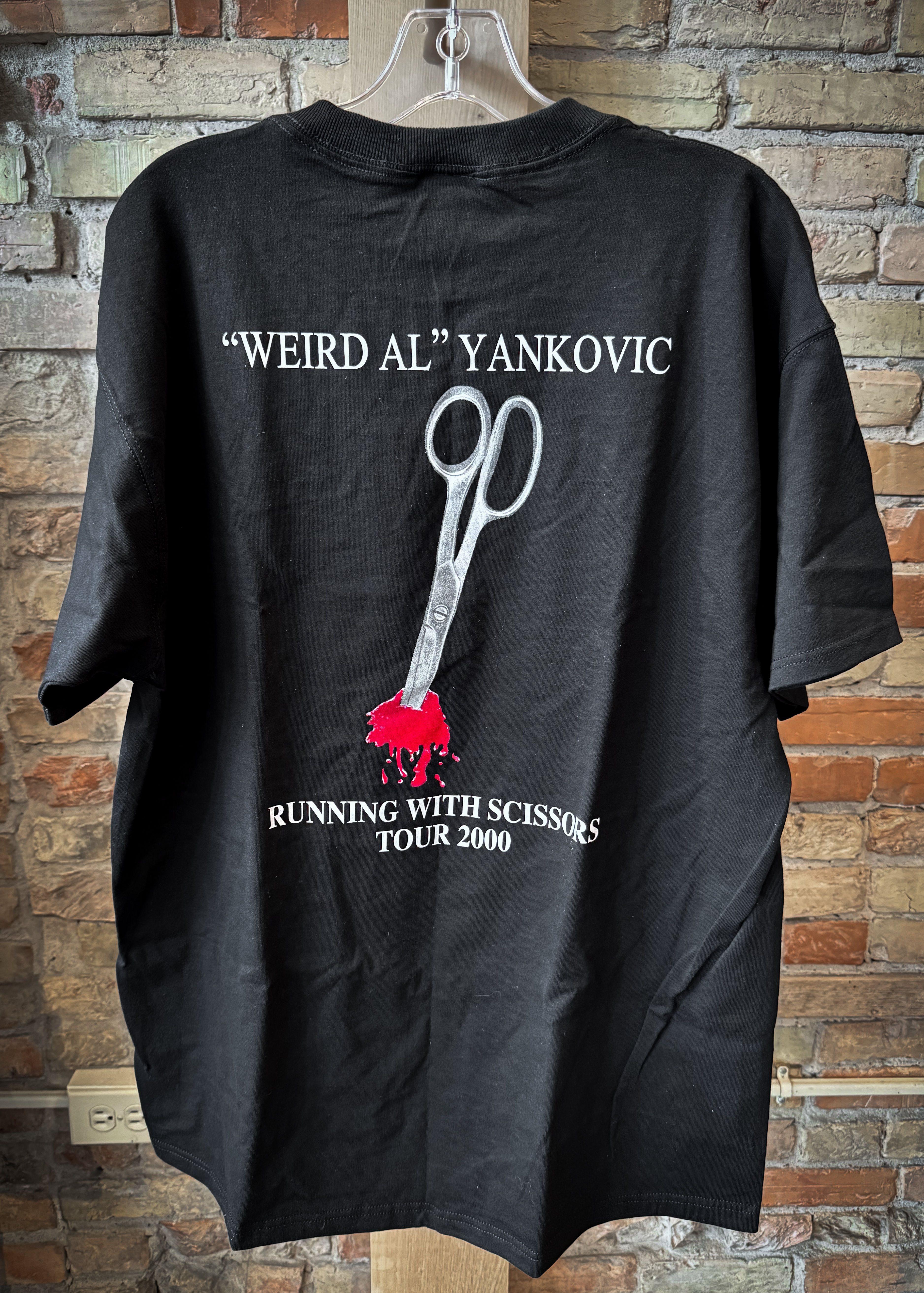 Weird Al Yankovic size XL crew t-shirt from 2000 Running With Scissors Tour