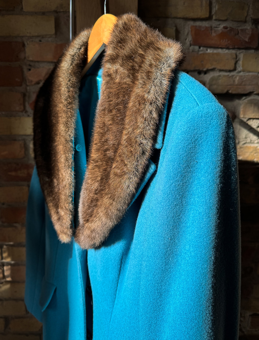 Thumbnail: Merona Women’s Coat Jacket Removable Fur Collar -Size L
