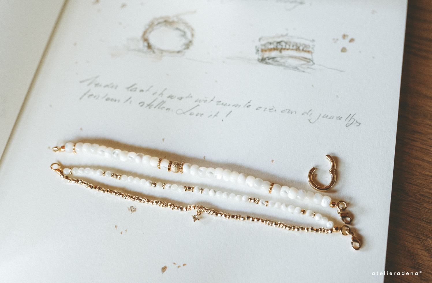 Eclat de Lune Story 03 | 18K Gold  | Moonstone Pearl Bracelet