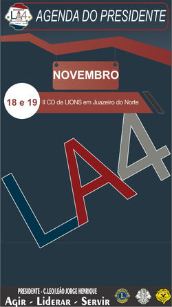 Agenda do Presidente Distrital