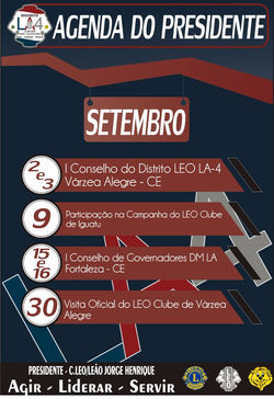 Agenda do Presidente Distrital