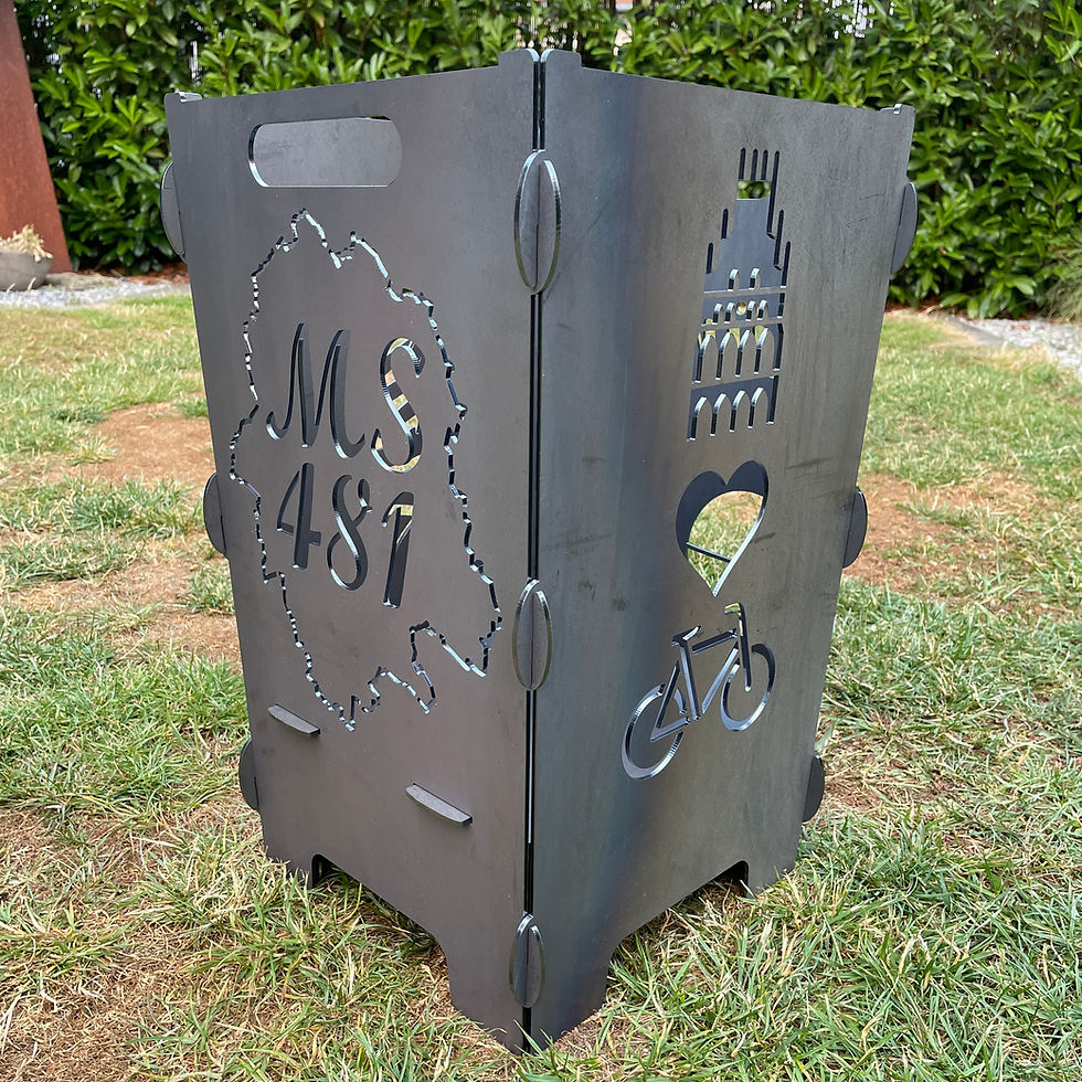 Miniaturbild: Feuertonne "Münster" 50cm Design 1