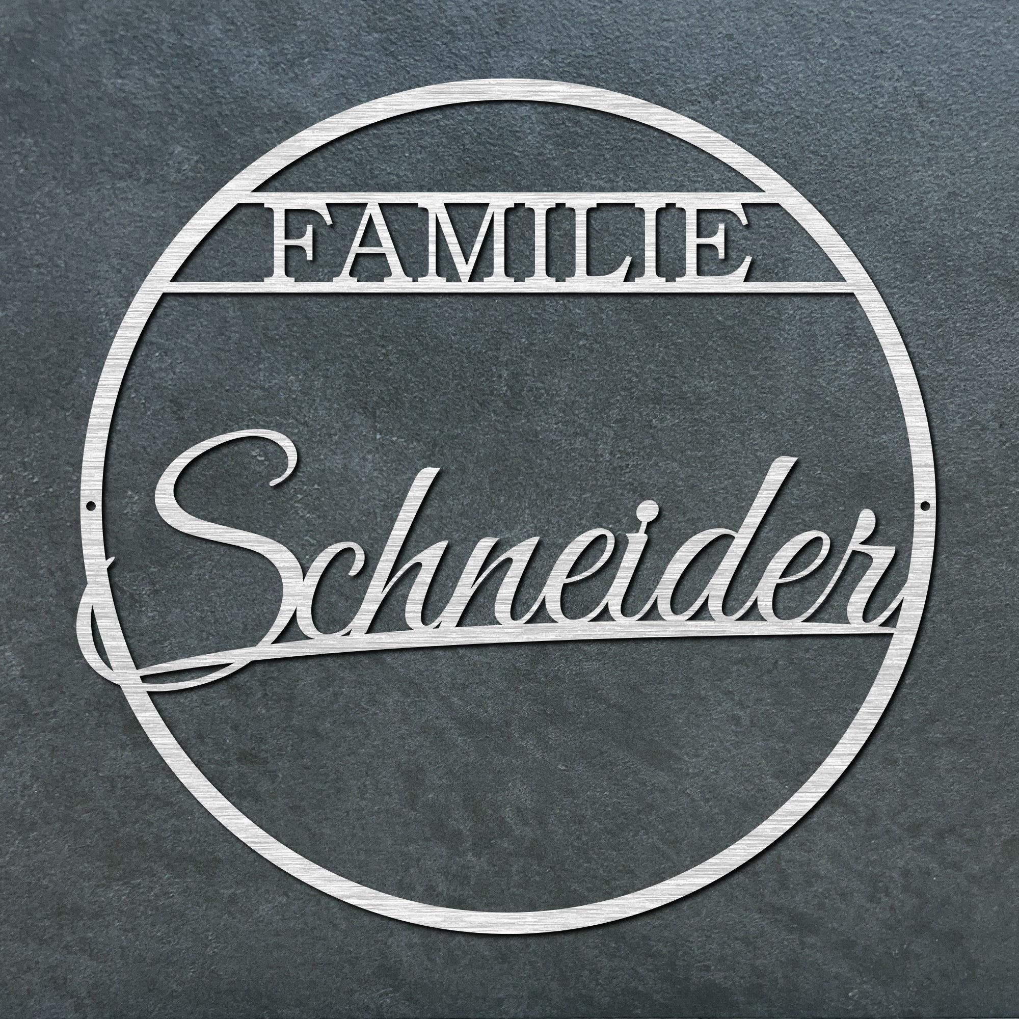 Familienschild "personalisiert"