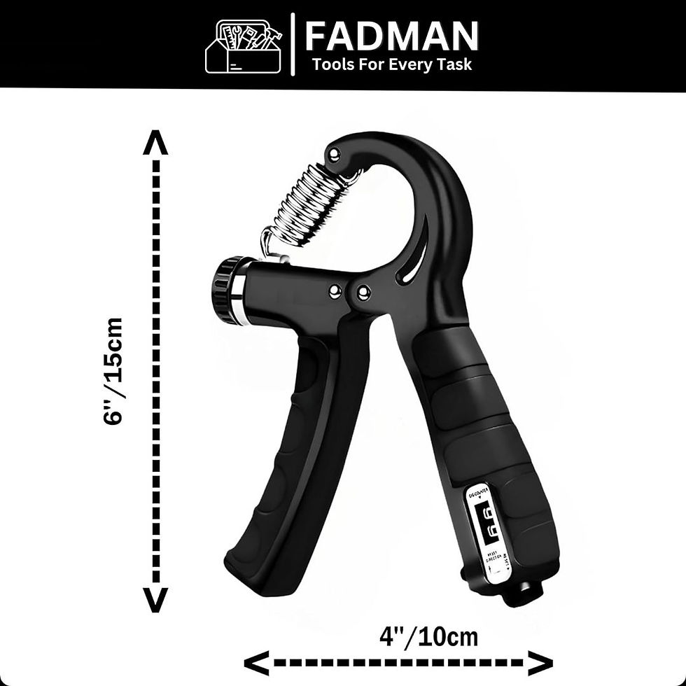 Thumbnail: Adjustable Resistance Intelligent Count Hand Gripper for Wrist & Forearms