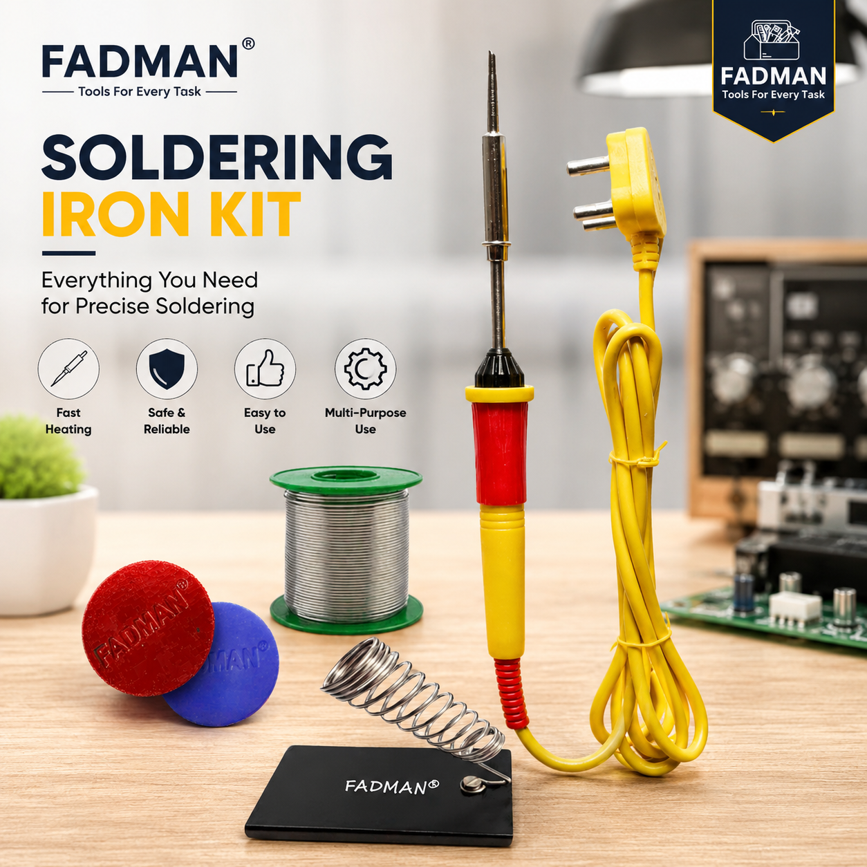 FADMAN 25W Soldering Iron Kit for Electronics Repaire