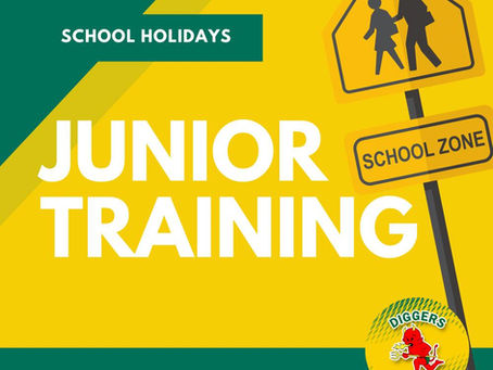 JUNIOR TRAINING - School Holidays