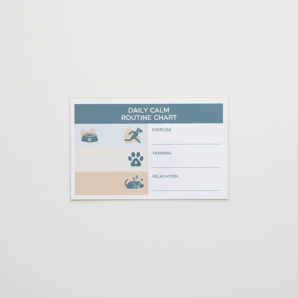 Daily Calm Routine Chart