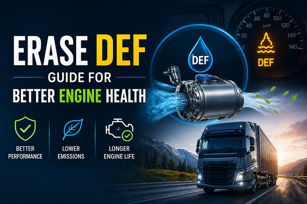 Erase DEF guide for better engine health