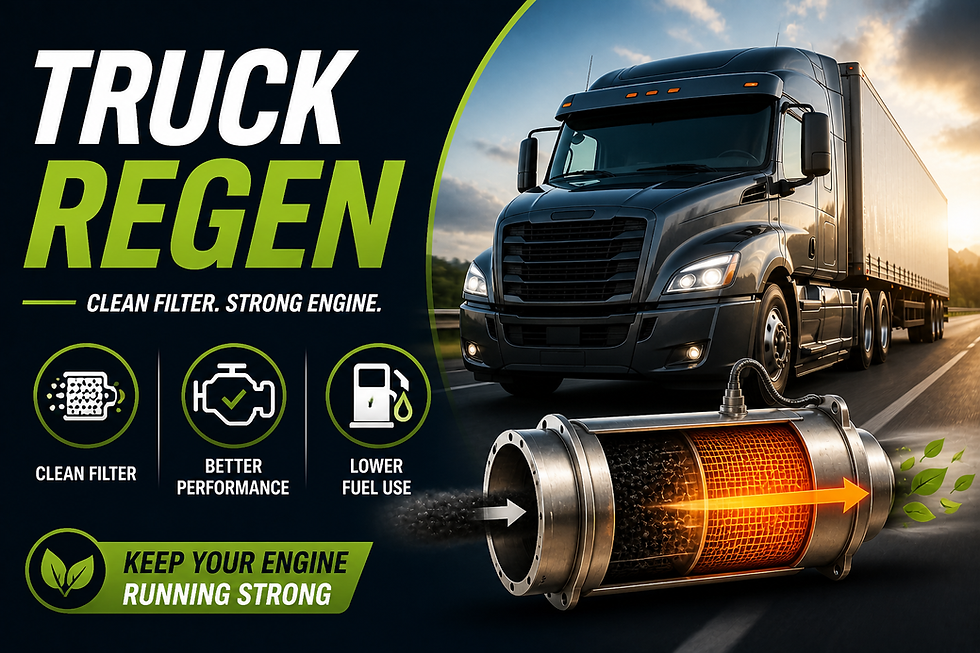 Truck regen: clean performance, strong engine