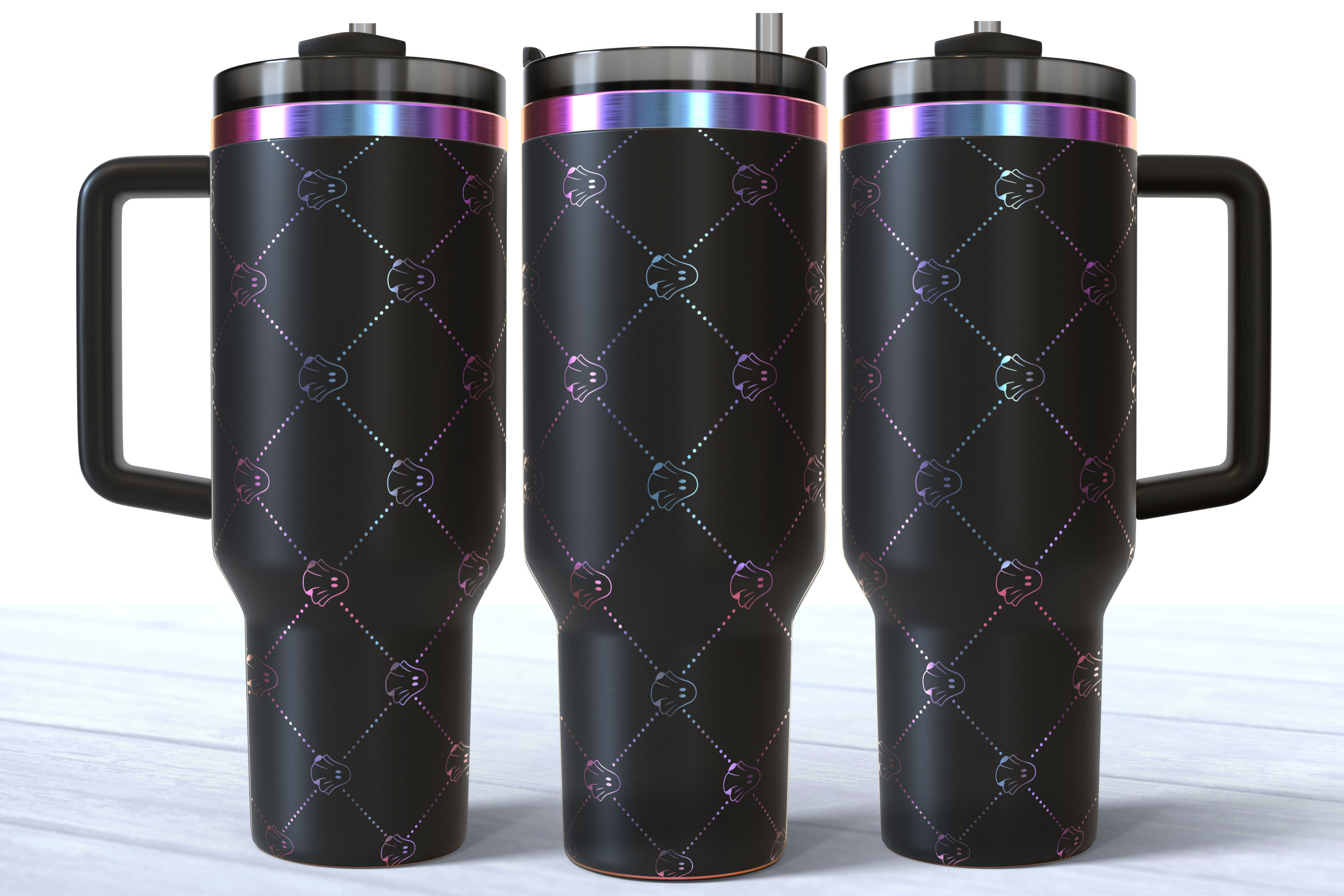 Cute Halloween Ghosts 40oz Stainless Steel Tumbler