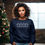 Thumbnail: Navy Gingerbread Holiday Christmas Sweatshirt