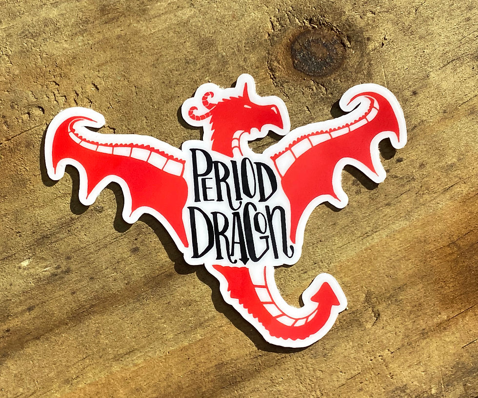 Thumbnail: Period Dragon Die Cut Sticker