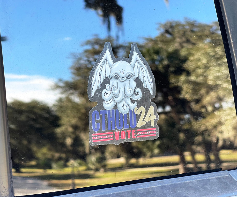 Thumbnail: Vote Cthulu 2024 Clear Die Cut Sticker