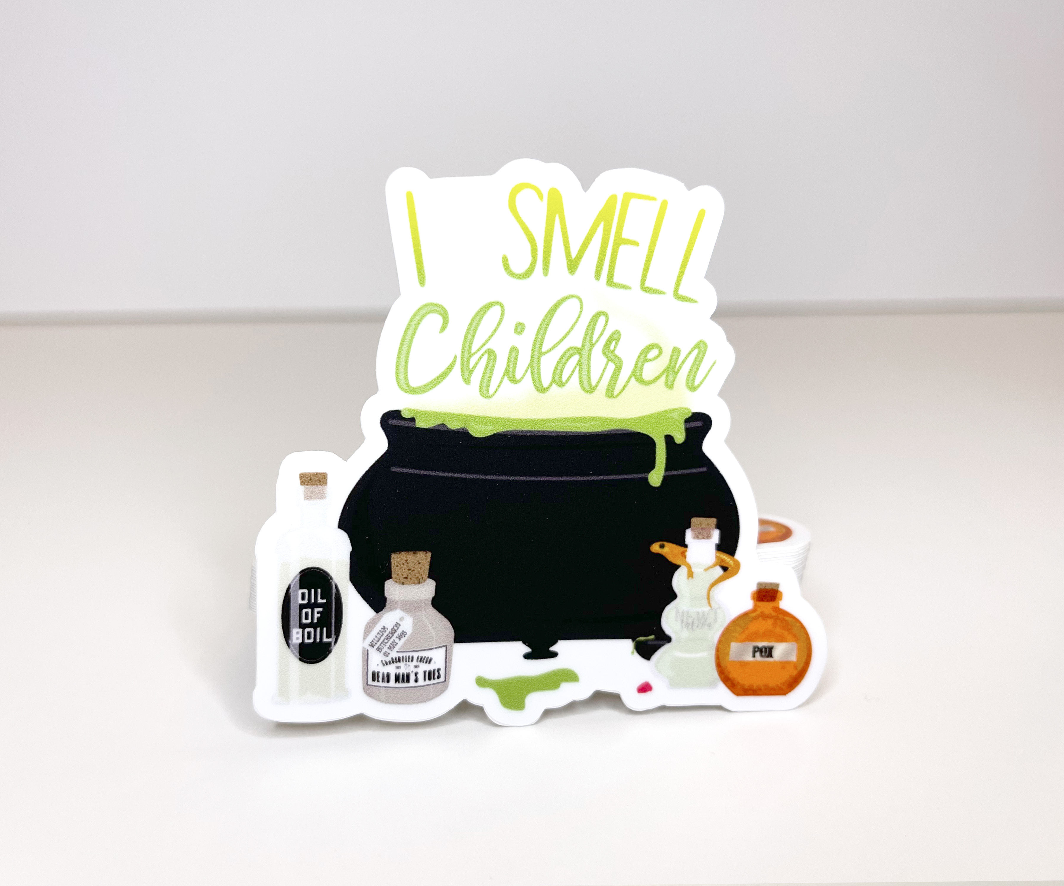 I Smell Children Die-Cut Sticker