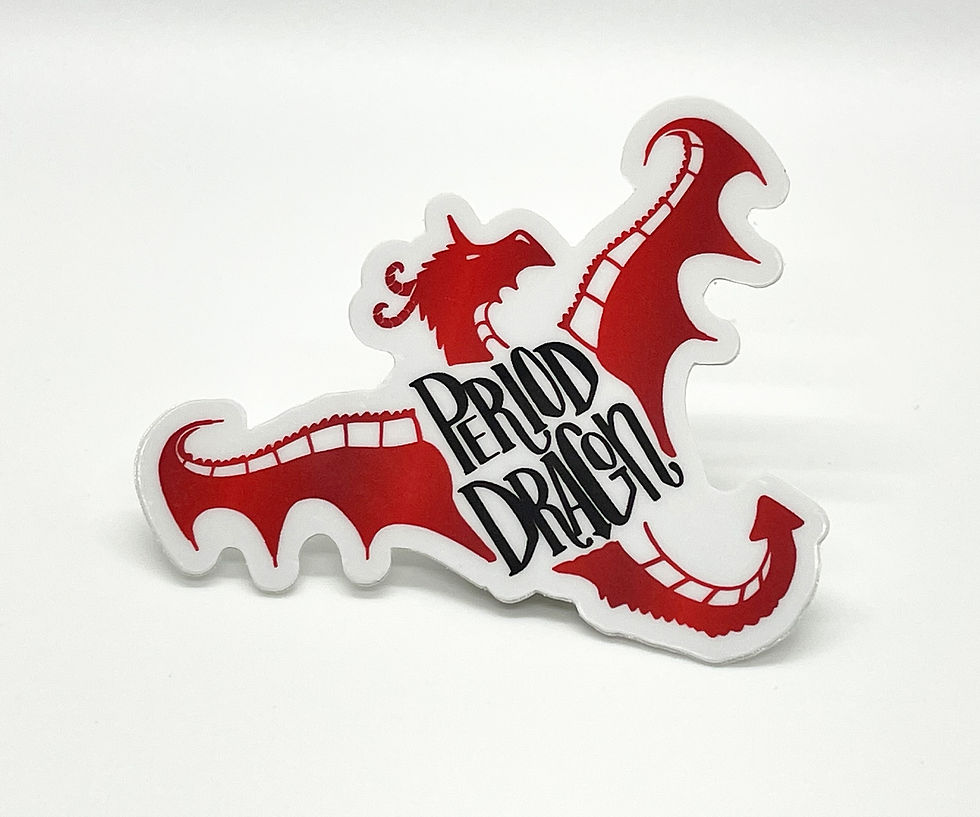 Thumbnail: Period Dragon Die Cut Sticker