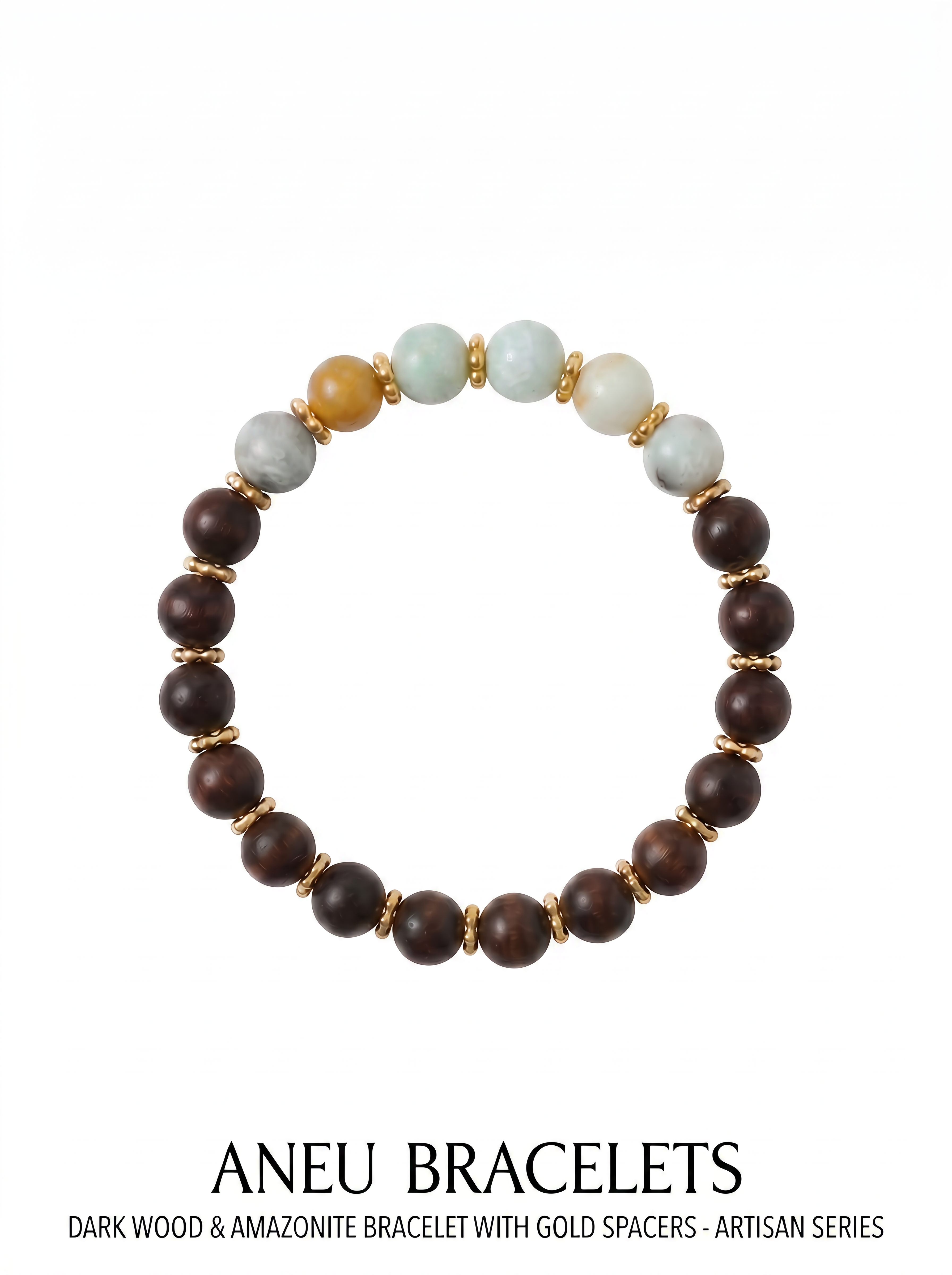 Dark Wood Amazonite Bracelet