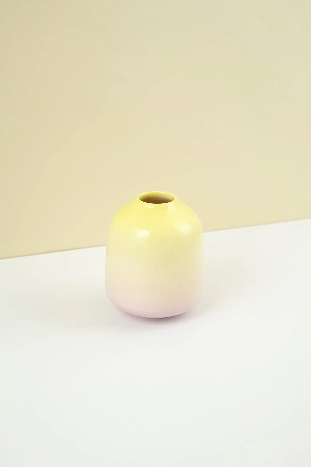 Gradiens mini váza | sárga és lila színátmenettel | 9cm