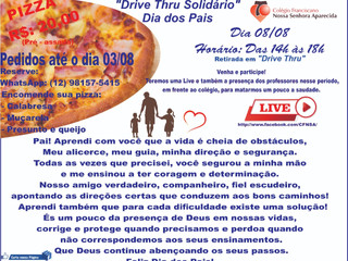 "Drive Thru Solidário" - Dia dos Pais