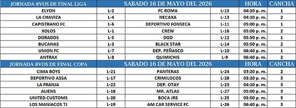 Rol Sabado 8vos de final liga y copa OSCAR 2026 (13-05-2026).jpg