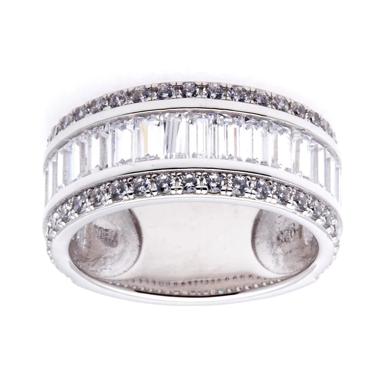 Sterling Silver & Cubic Zirconia Ring