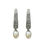 Thumbnail: Hoops with crystal & pearl Silver