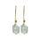 Thumbnail: Long Hook Earrings with freshwater pearl