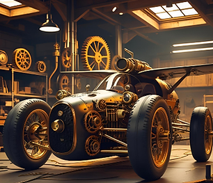 Steampunk Racing Car being built C.png