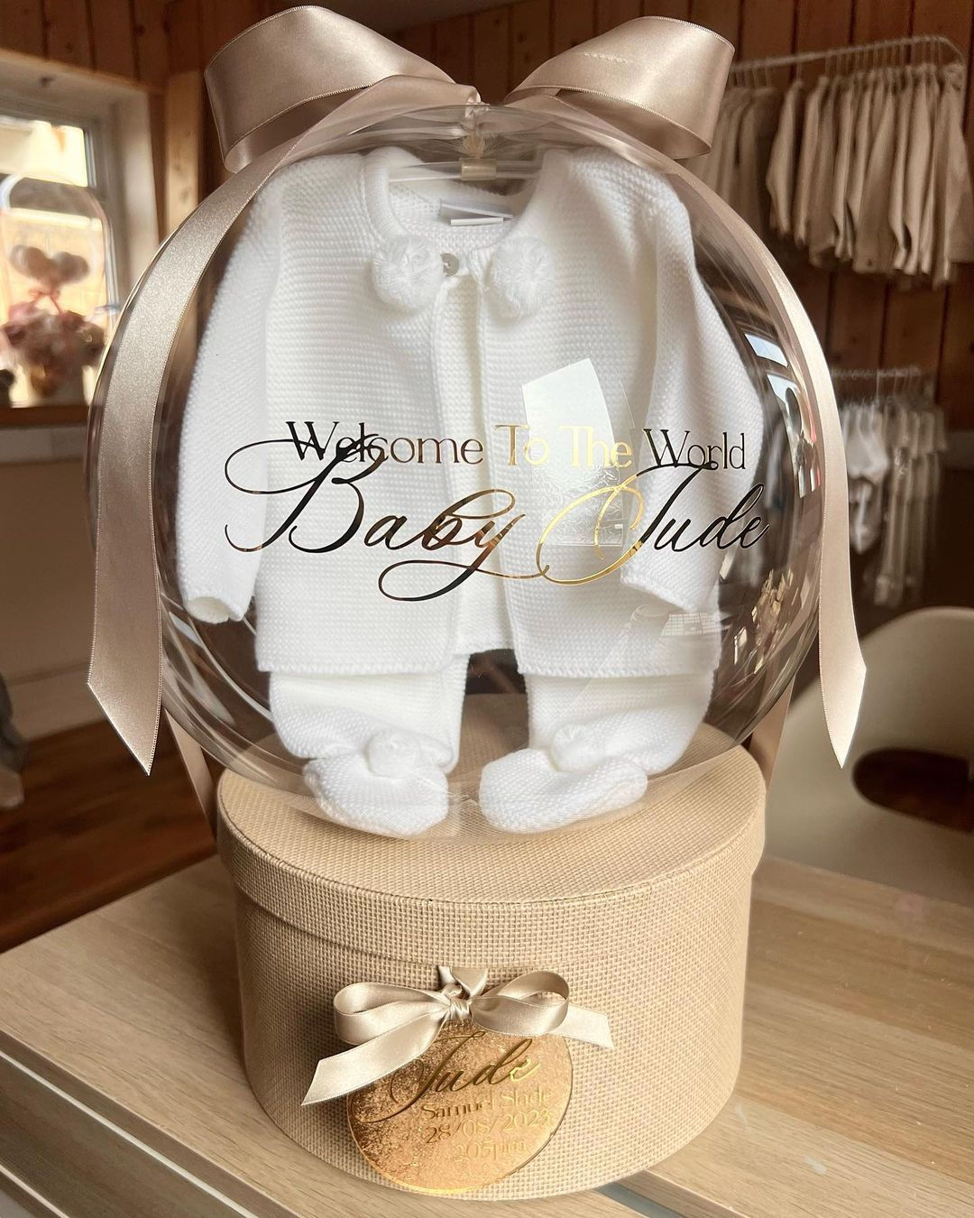 Newborn Baby Bespoke Balloon Gift