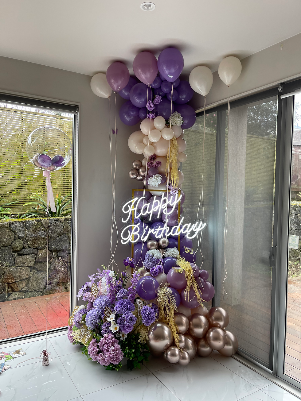 Auckland Birthday Party Decoration Purple Balloon Garland Package