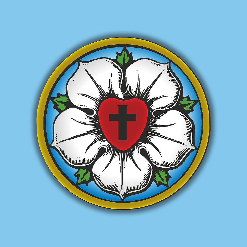 The Luther Rose - a symbol of Lutheranism.