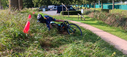 Crosstraining Oostende met Bjorn Rondelez .