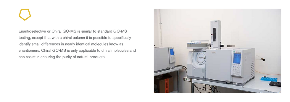 Chiral GC-MS science description