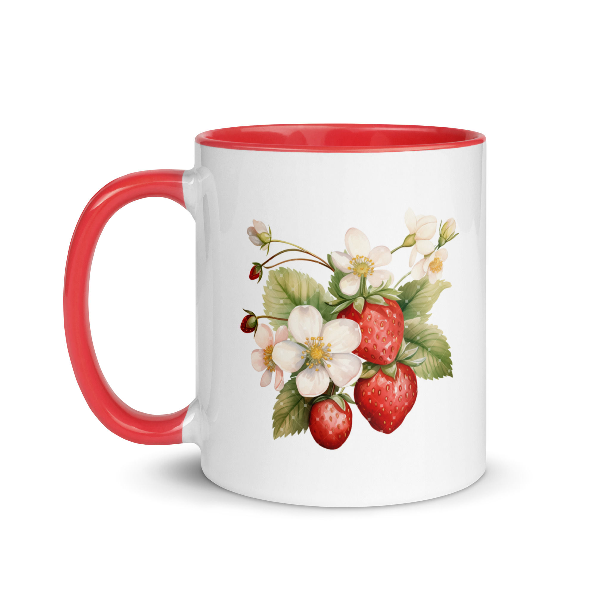 Strawberry Mug with Color Inside