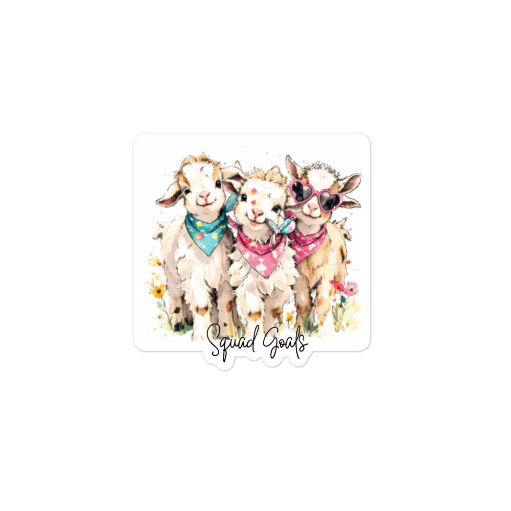 Squad Goals Bubble-free stickers