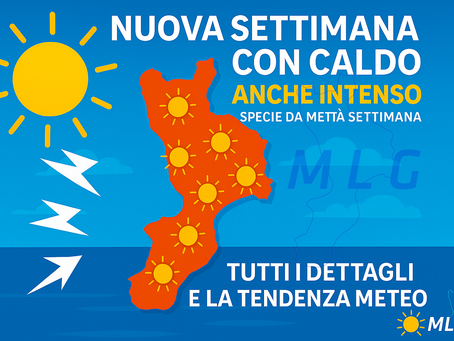 Nuova settimana con caldo anche intenso, specie da metà settimana. Tutti i dettagli e la tendenza meteo!