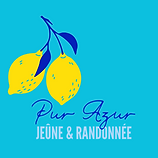 Logo officiel de Pur Azur, centre spécialisé en jeûne et randonnée bien-être.
