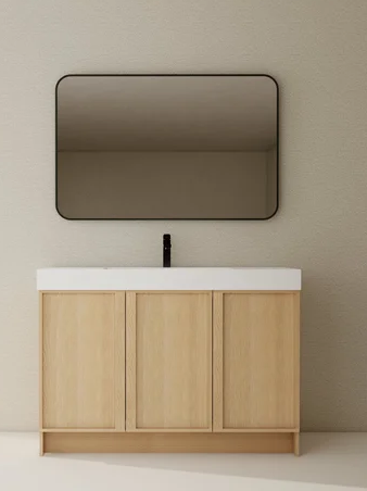 Atlanta - 48"  Vanity in the light oak colour