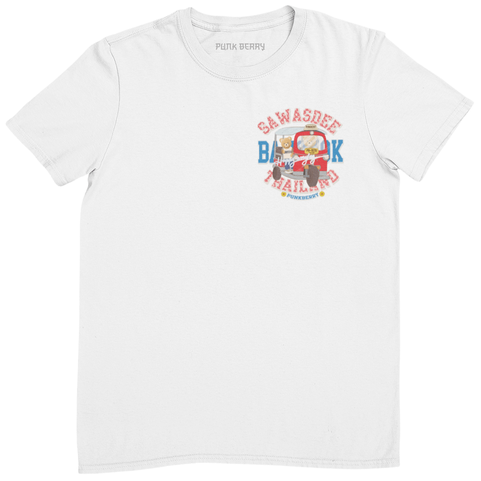 Thumbnail: Sawasdee Bangkok Thailand - AA448 t-shirt mockup white color front view