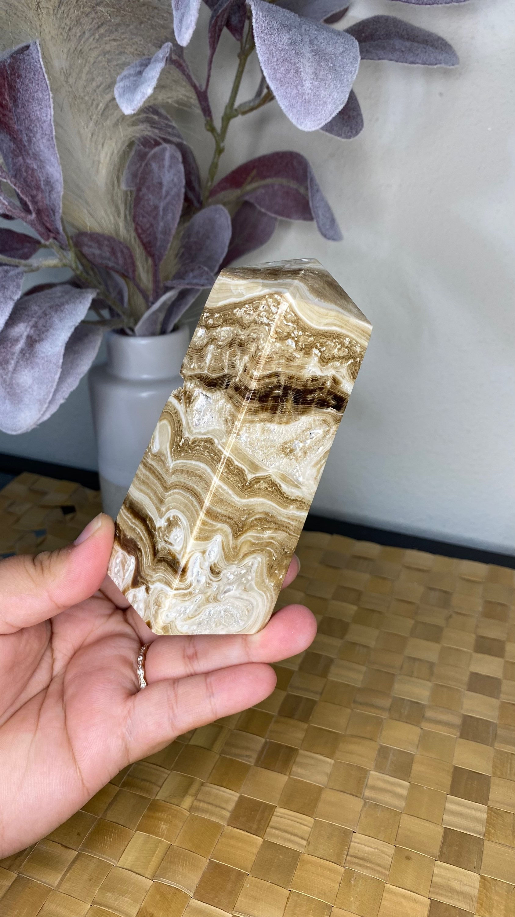 Chocolate Calcite Tower 38B