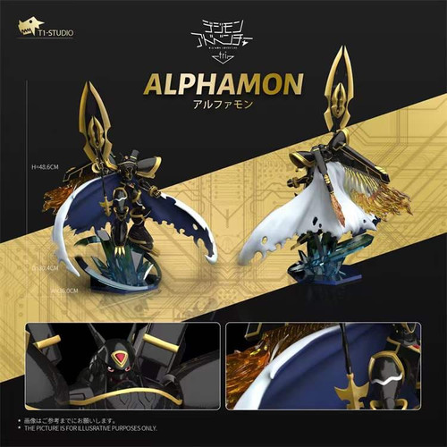 Ready Stock】 T1 Studio - Digimon - Alphamon Resin Statue GK